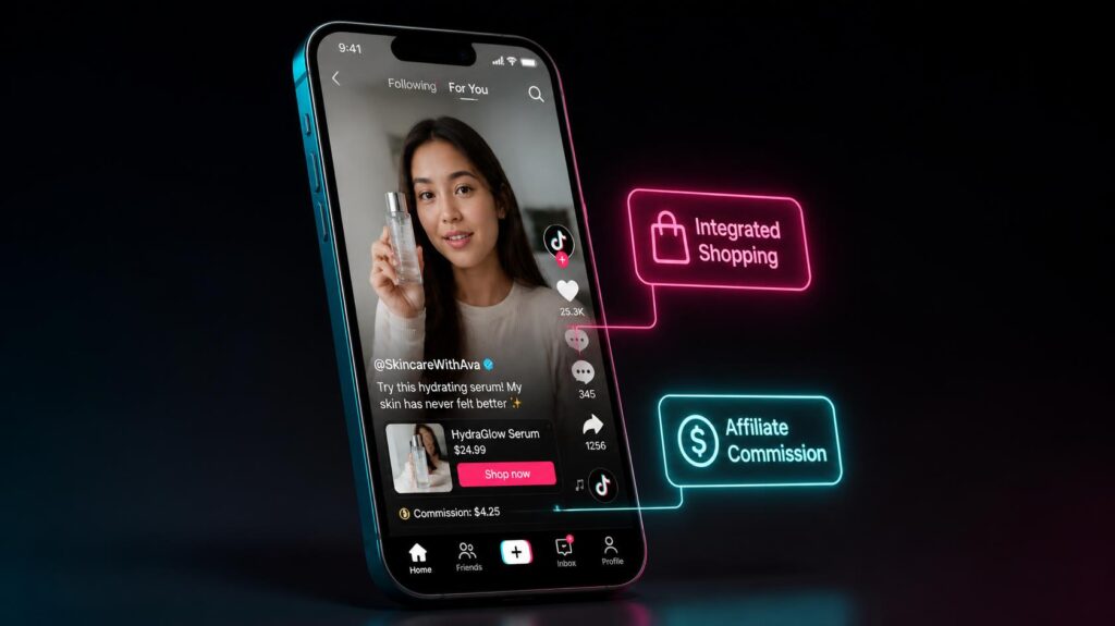 TikTok affiliate kreátor